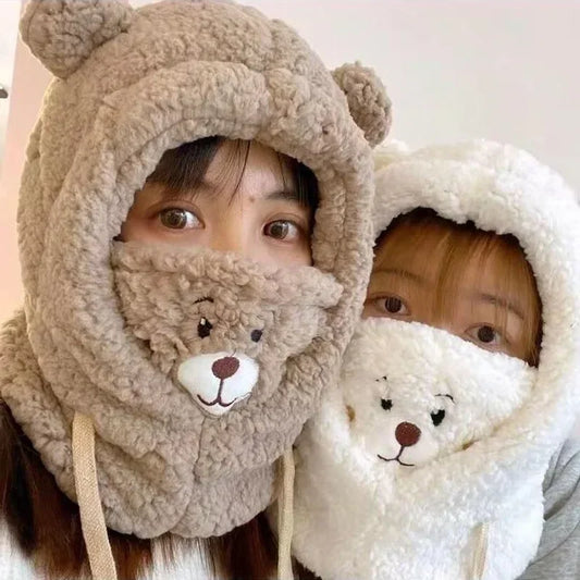 Cagoule enfant Balaclava Ourson peluche