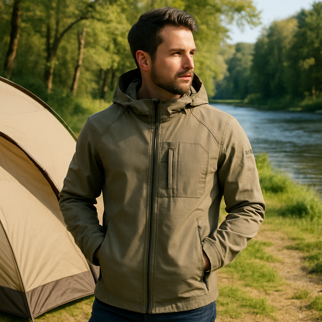 Veste_homme_-_CoupeVent_taupe